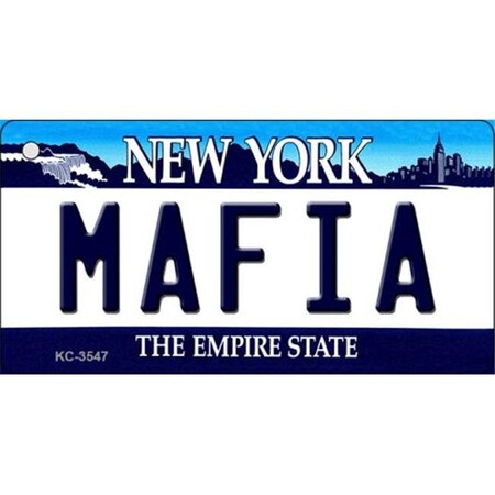 SMART BLONDE Mafia New York State License Plate Tag Key Chain KC-3547